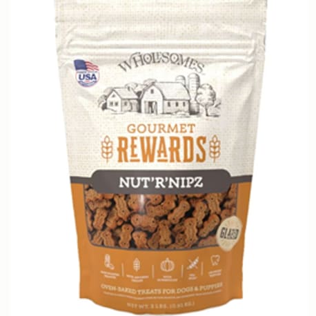 Wholesomes Rewards Gourmet Nut'R'Nipz Biscuits Dog Treats, 2 lbs.