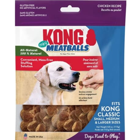 KONG Mini Meatballs for Dogs, 4 oz.