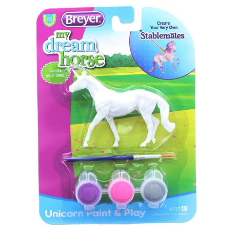 Breyer Stablemates Unicorn Paint & Play Walking Thoroughbred