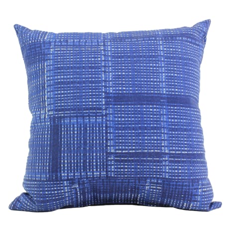 Casual Cushion 15" Square Pillow Indigo Pixel