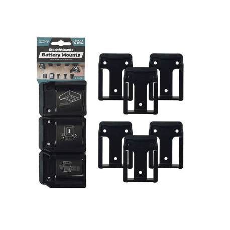 StealthMounts Makita 10.8/12V Black Battery Mounts, 6-Pack