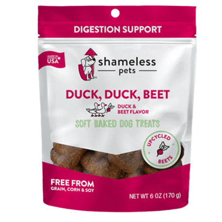 Shameless Pets Duck & Beet Soft Baked Dog Treats, 6 oz.