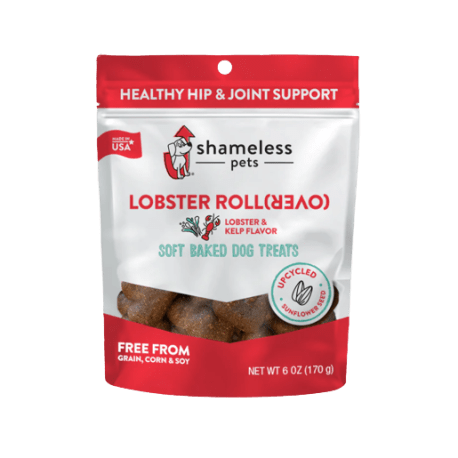 Shameless Pets Lobster Roll (Over) Soft Baked Dog Treats, 6 oz.