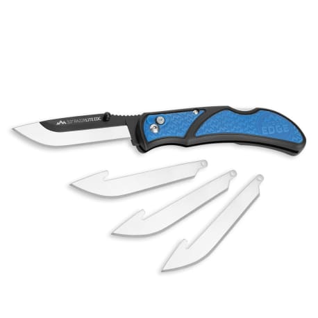 Outdoor Edge Razor-Lite Replaceable Blade 3 In. Folding Knife, Blue
