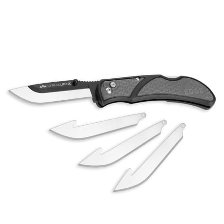 Outdoor Edge Razor-Lite Replaceable Blade 3 In. Folding Knife, Gray