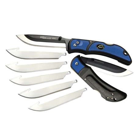 Outdoor Edge Razor-Lite Replaceable Blade 3.5 In. Folding Knife, Blue