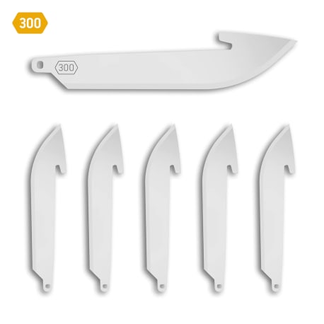 Outdoor Edge Drop-Point Stainless 300 3 In. Replacement Blades, 6 pc