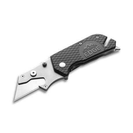 Outdoor Edge Utilipro™ Folding Utility Knife & Multi Tool, Black