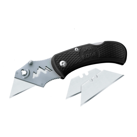 Outdoor Edge B.O.A Folding Utility Knife, Black