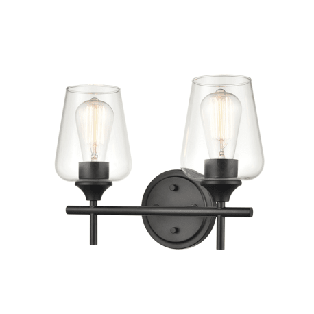 Millennium Lighting Ashford Matte Black Two Light Vanity