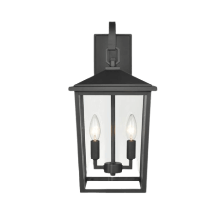 Millennium Lighting Fetterton Powder Coated Black Two Light Outdoor Wall Sconce