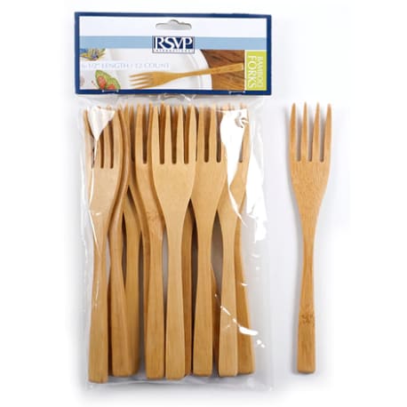 RSVP Bamboo Forks, 12-Pack