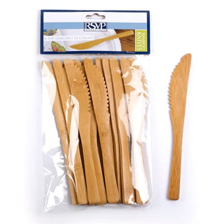 RSVP Bamboo Knives, 12-Pack