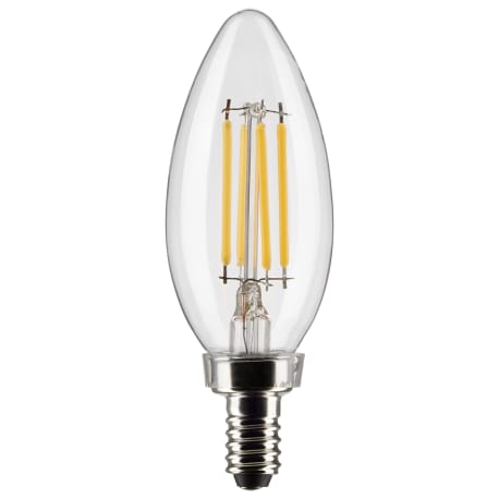 Satco 4 Watt B11 LED Clear Decorative Light Bulb, 2-Pack