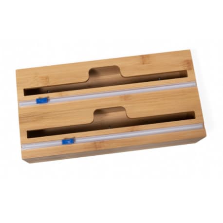 Lipper Bamboo 2-In-1 Wrap Dispenser with Cutter