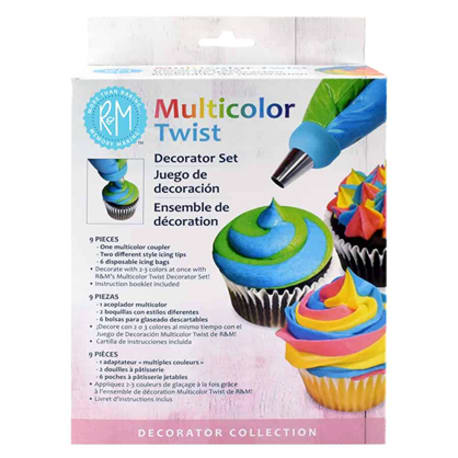 R&M International Multicolor Twist Decorator Set