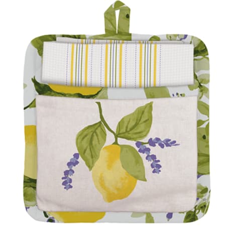 LANG Lemon Grove Potholder & Towel Set