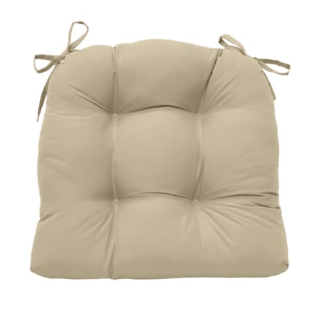 Commonwealth Home Fashions Habitat Buff Tufted Chair Pad