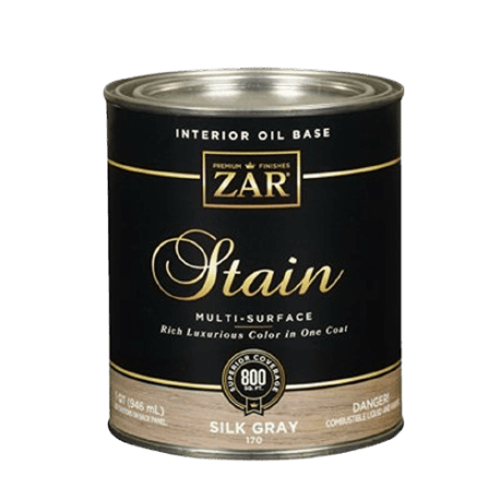 ZAR® Interior Oil Base Silk Gray Stain, 1 Quart