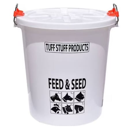 Tuff Stuff Feed Storage Drum with Locking Lid, 12 gal.