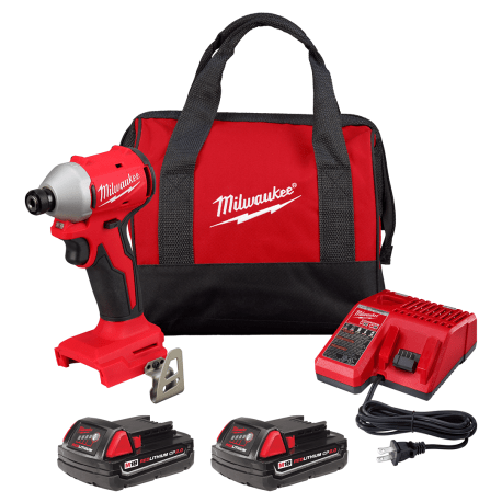 Milwaukee M18™ Compact Brushless 1/4" Hex Impact Driver Kit