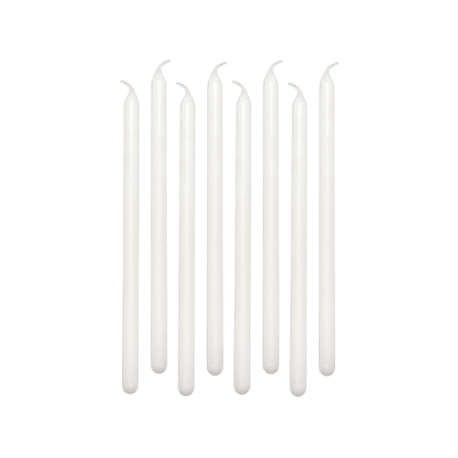 Amscan White Mini Taper Candles, 12 Pack