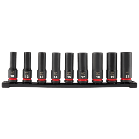 Milwaukee SHOCKWAVE™ Impact Duty™ 9-PC 1/2" Drive Metric 6 Point Sockets