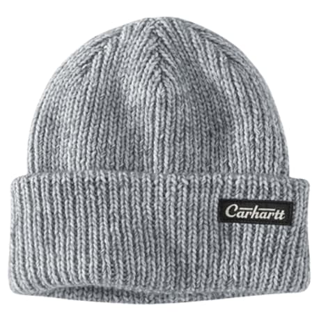 Carhartt Anchor Gray Rib Knit Carhartt Patch Beanie