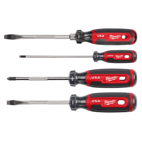 Milwaukee 4-PC Cushion Grip Screwdriver Set