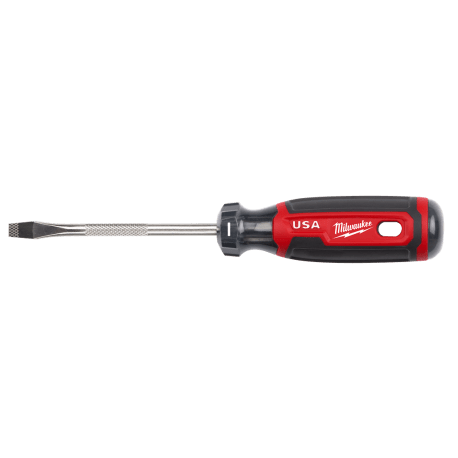 Milwaukee 1/4" Bit 4" Shank Slotted Cushion Grip Screwdriver