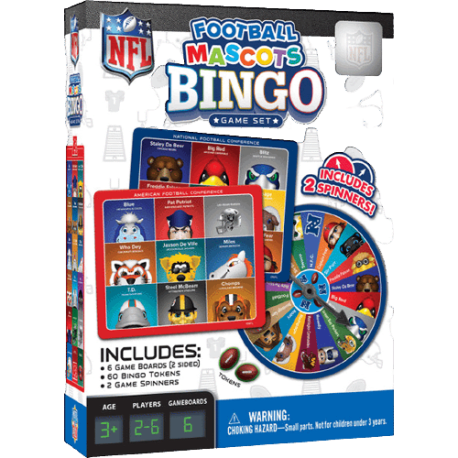 MasterPieces NFL Mascots Bingo Game
