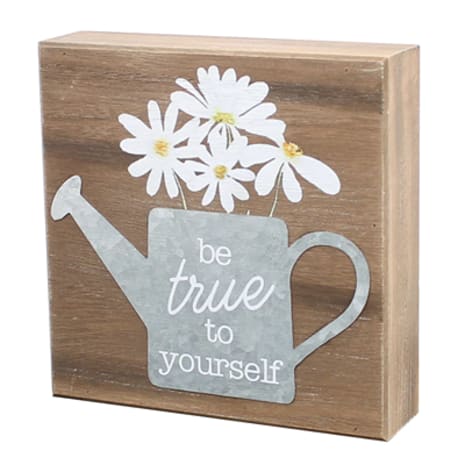 Collins Be True Galvanized Box Sign