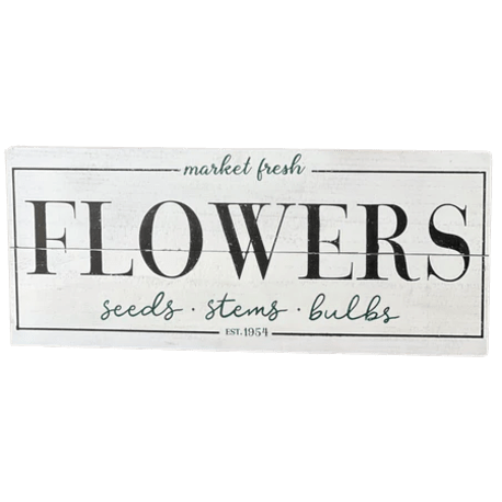 Lancaster & Vintage Market Fresh Flowers Sign, 26 in.