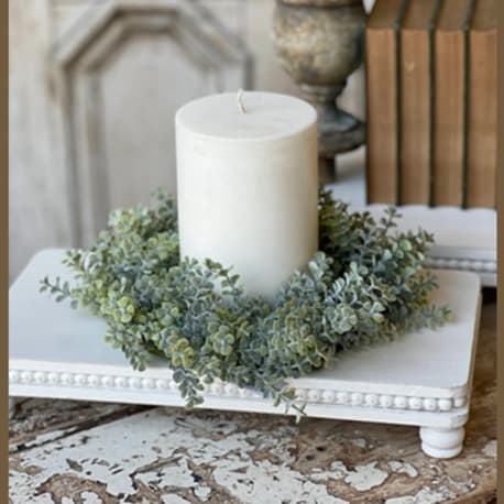 Vintage candle rings top