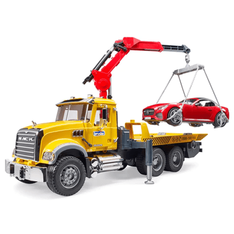 Bruder MACK Granite Tow-Truck w/ Roadster