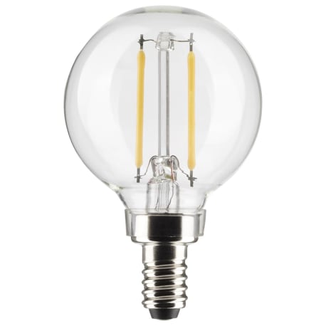 Satco 3 Watt G16.5 LED Clear Cool White Candelabra Base Light Bulb