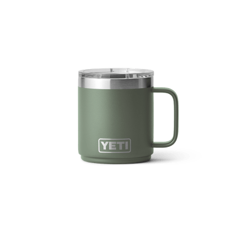 YETI Rambler 10 oz Stackable Mug, Vacuum Insulated, Stainless Steel with  MagSlider Lid, Camp Green