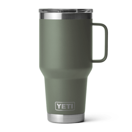 YETI Rambler Camp Green Travel Mug with Stronghold Lid, 30 oz.