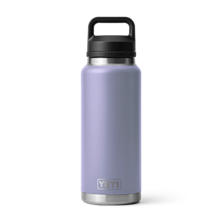 REAL YETI 36 Oz. Laser Engraved White Yeti Rambler Bottle Personalized  Vacuum Insulated YETI With Chug Cap 