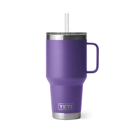 YETI Rambler Peak Purple Mug with Straw Lid, 35 oz.