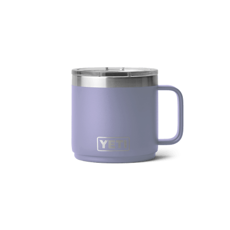 REAL YETI 14 Oz. Laser Engraved White Stainless Steel Yeti Rambler Mug With  Mag Slider Lid Personalized Vacuum Insulated YETI 