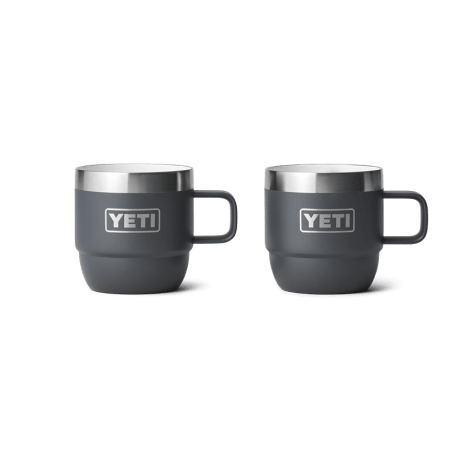 YETI Rambler 6 oz Charcoal Espresso Mug, 2-Pack