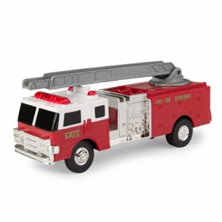 TOMY Collect N Play Red Fire Truck, 1/64 Scale