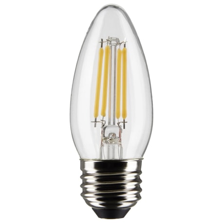 Satco 4 Watt B11 LED Clear Cool White Medium Base Light Bulb