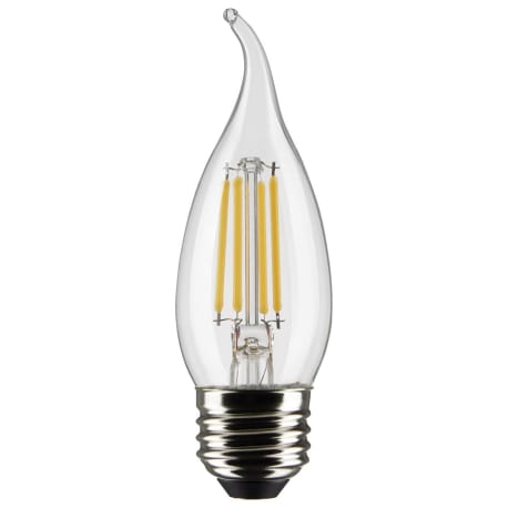 Satco 4 Watt CA10 LED Clear Soft White Medium Base Light Bulb