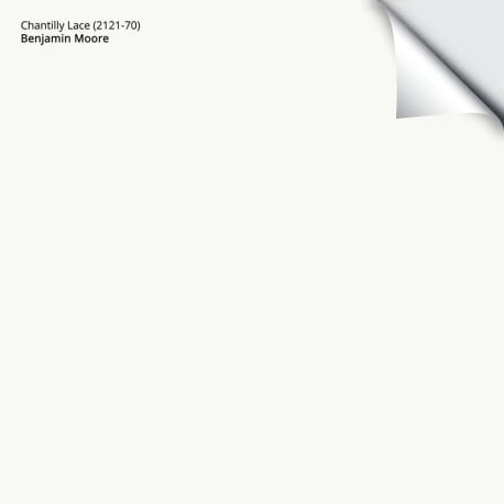 Benjamin Moore Chantilly Lace (OC-65) Sample Sheet