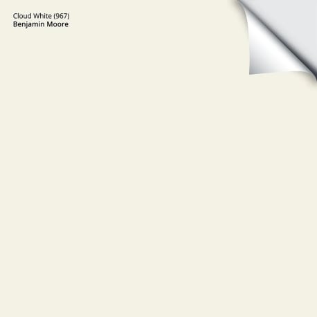 Benjamin Moore Cloud White (OC-130) Sample Sheet