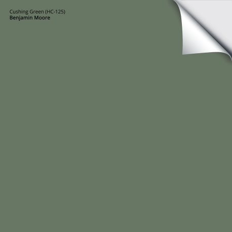 Benjamin Moore Cushing Green (HC-125) Sample Sheet