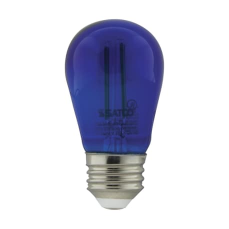 Satco 1 Watt S14 LED Filament Blue Transparent Light Bulb, 4-Pack