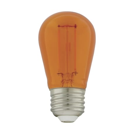 Satco 1 Watt S14 LED Filament Orange Transparent Light Bulb, 4-Pack